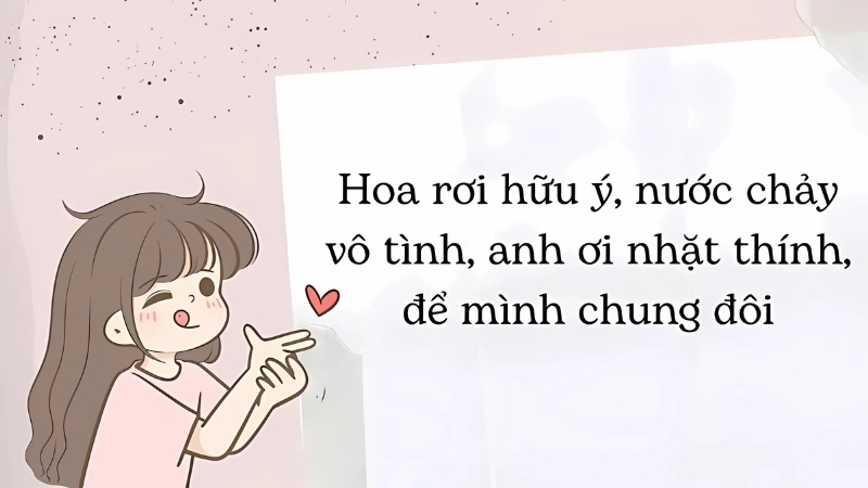 10 câu nói thả thính crush bá đạo khiến tim bạn rung rinh