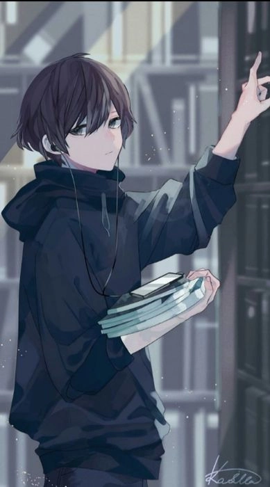 Ảnh anime buồn nam với biểu cảm đầy u buồn