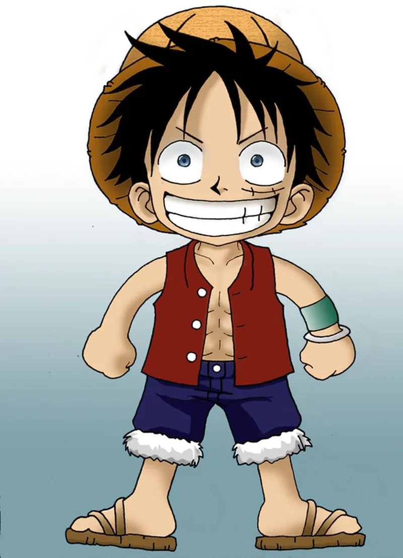 Ảnh nền điện thoại Luffy, vừa chất vừa đáng yêu