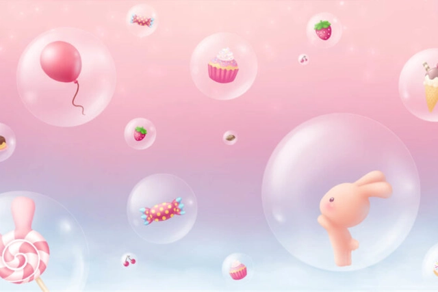 Ảnh nền màu hồng cute siêu dễ thương, cực kỳ ấn tượng