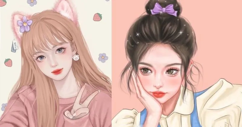 Avatar con gái cute dễ thương và trẻ trung