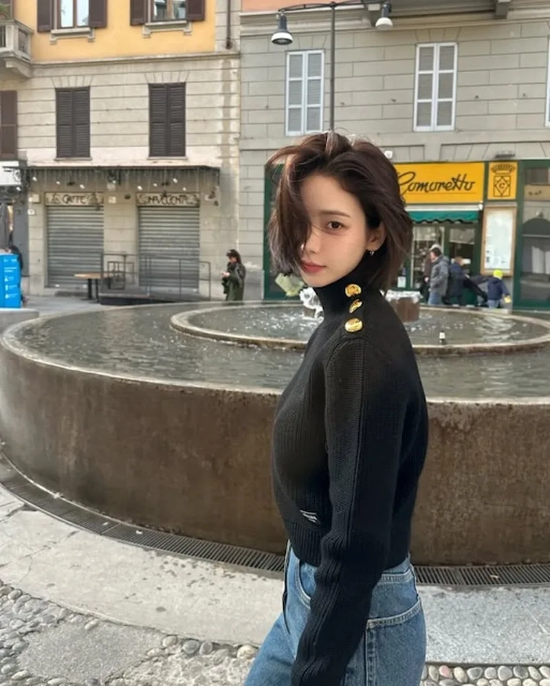 Biến avatar trở nên xinh xắn với Ảnh gái cute tóc ngắn