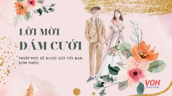 BST 100+ STT Thông Báo Đám Cưới Hay & Ấn Tượng Nhất 2026