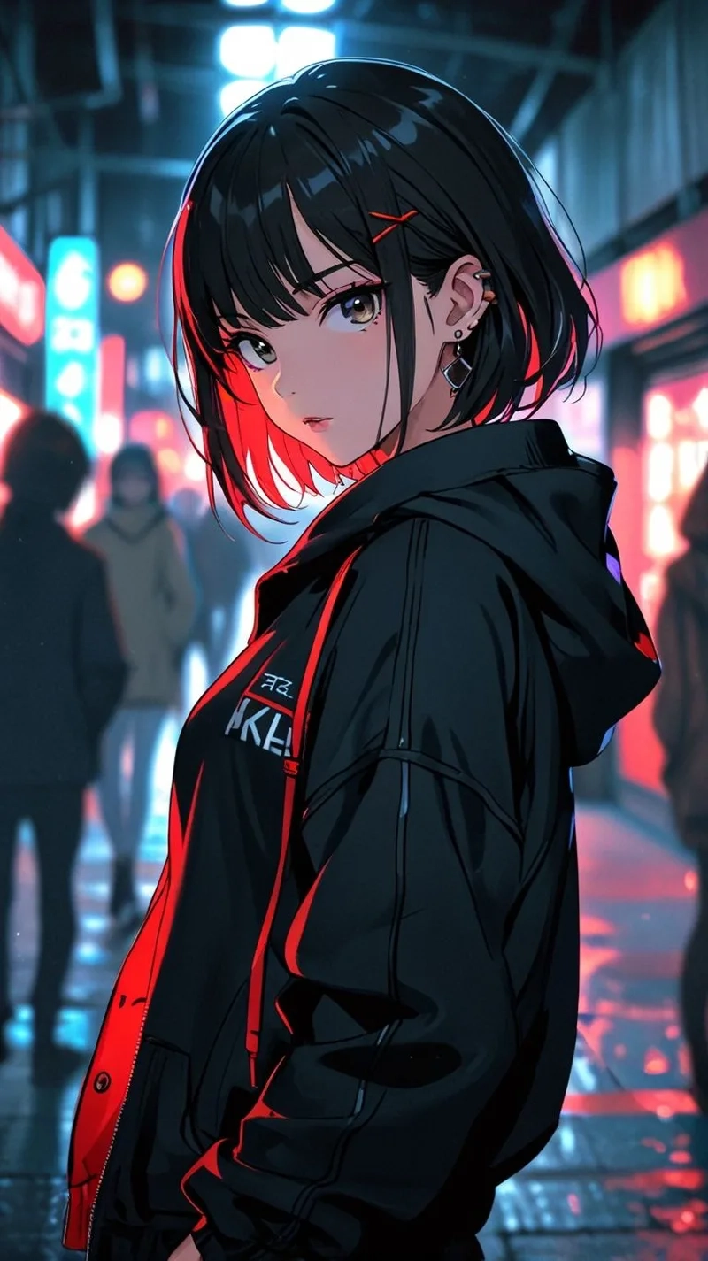 Dễ thương mà vẫn cá tính với Hình ảnh gái anime ngầu dễ thương