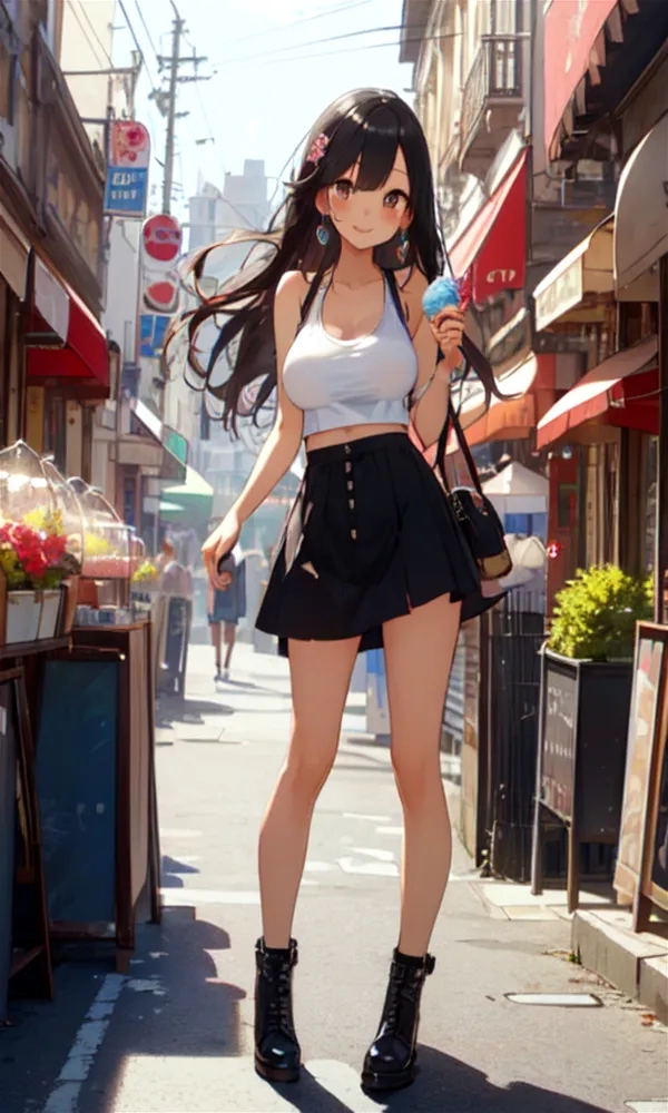 Gái sexy anime trong tạo hình đầy phong cách và lôi cuốn.