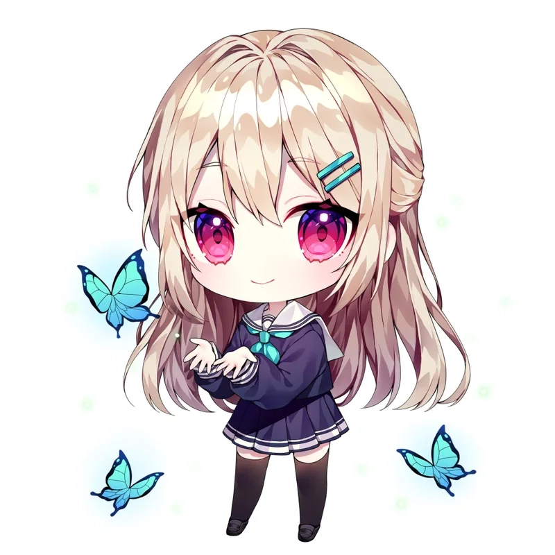 Hình ảnh avatar nữ chibi đẹp lung linh cho mạng xã hội