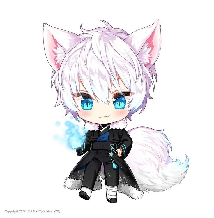 Hình anime chibi nam cute với phong cách vẽ độc đáo