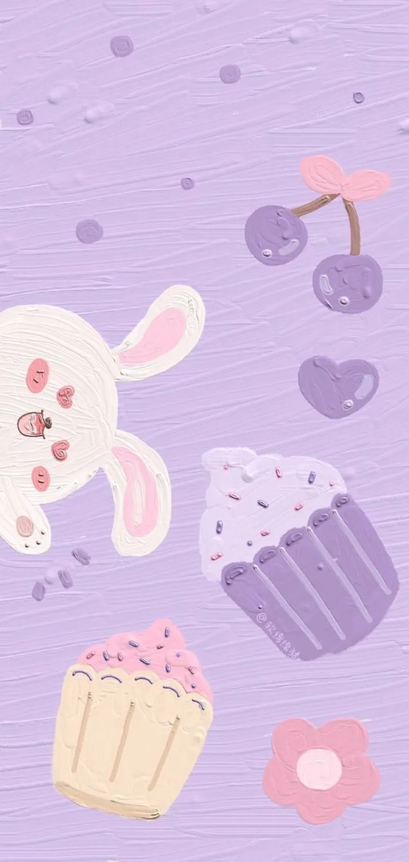 Hình nền tím cute mộng mơ, huyền bí và đáng yêu