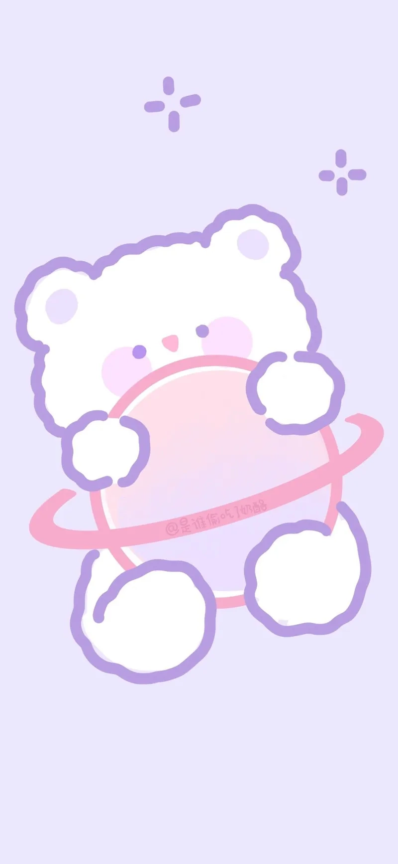 Nền cute màu tím đầy nữ tính, mang lại cảm giác yên bình