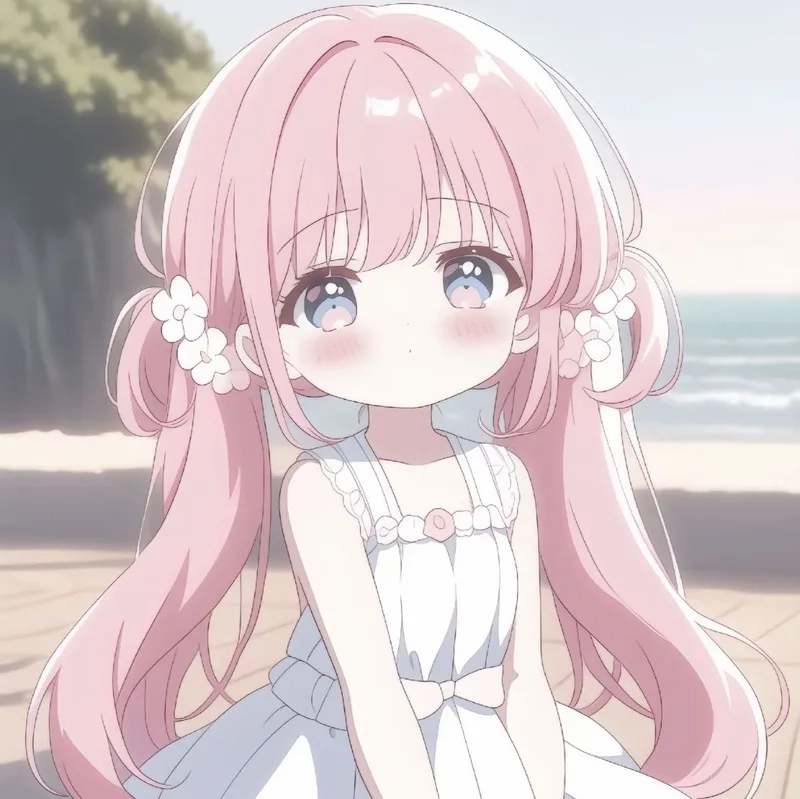Ngắm bộ Ảnh anime girl dễ thương làm avatar YouTube tuyệt đẹp