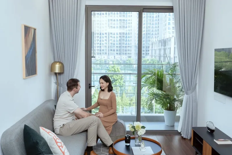 Sự chênh lệch chiều cao của Lan Phương và chồng 2m