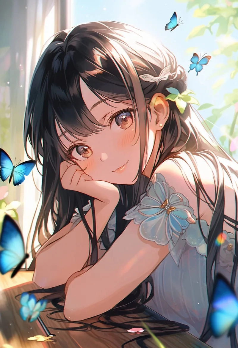 Trang trí điện thoại với Hình nền anime girl cute dễ thương mới nhất